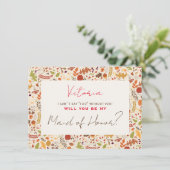 Carte de femme de chambre Bohème Séchée Rustique A (Debout devant)