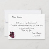 Carte de femme de chambre Rose de Bourgogne (Dos)