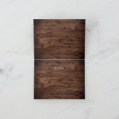 Carte de femme de chambre Rustique Bourgogne Rouge (Intérieur)