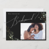 Carte de femme de chambre verte noir et or (Devant)