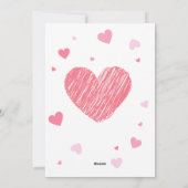 Carte de femme de fête Dinosaur Valentine (Dos)