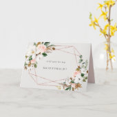 Carte de femme de ménage de Magnolia géométrique (Fleur jaune)