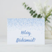 Carte de femme de Parties scintillant Dusty Blue (Debout devant)