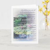 Carte de femme des proverbes 31 (Fleur jaune)