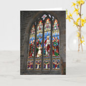 Carte de fenêtre en verre tendu de religion (Fleur jaune)