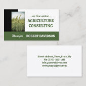 Carte de ferme biologique pour le seigle (Devant / Derrière)