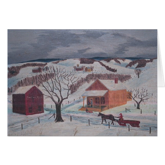 Carte de ferme d'hiver de Frips (Devant horizontal)
