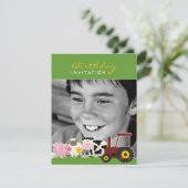 Carte de ferme photo anniversaire (Debout devant)