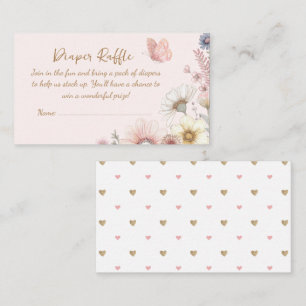 Carte de fermeture à rabat à Papillon rose