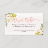 Carte de fermeture à rabat floral citrons (Devant)