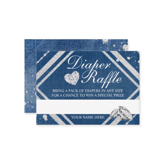 Carte de fermeture à rouleaux de couches de denim  (Devant/Arrière en situation)