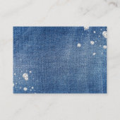Carte de fermeture à rouleaux de couches de denim  (Dos)