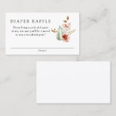 Carte de fermeture citrouille à rabat pour couches (Devant / Derrière)