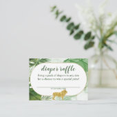 Carte de fermeture de coffre-fort à couches Safari (Debout devant)