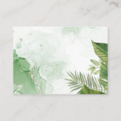 Carte de fermeture de coffre-fort à couches Safari (Dos)