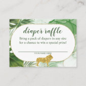 Carte de fermeture de coffre-fort à couches Safari (Devant)