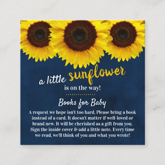 Carte de fermeture de demande de carnet de Baby sh (Devant)