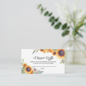 Carte de fermeture de la couche de tournesol d'aut (Debout devant)