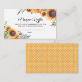 Carte de fermeture de la couche de tournesol d'aut (Devant / Derrière)