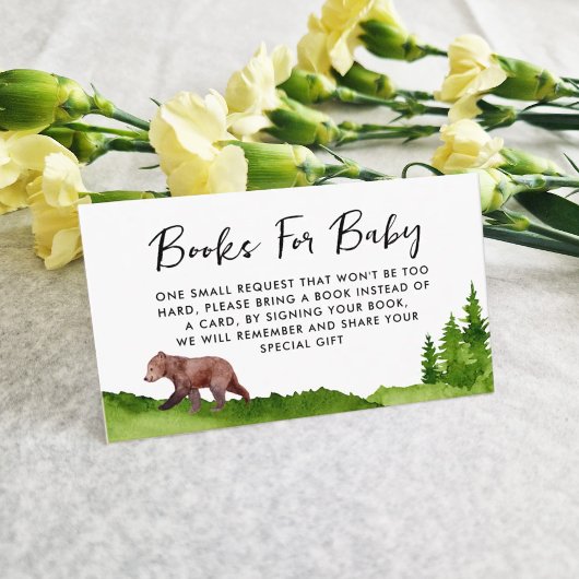 Carte de fermeture de la demande de carnet d'ours 