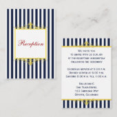 Carte de fermeture de la Marine White Yellow Strip (Devant / Derrière)