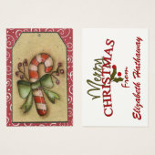 Carte de fermeture de Noël / étiquette - SRF (Devant & derrière)