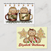 Carte de fermeture de Noël / étiquette - SRF (Devant / Derrière)