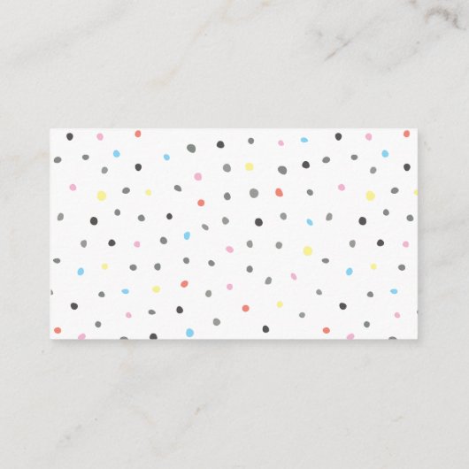 Carte de fermeture du Baby shower de couches (Dos)