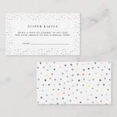 Carte de fermeture du Baby shower de couches (Devant / Derrière)