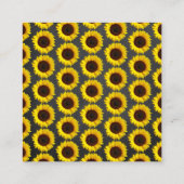 Carte de fermeture du Baby shower de tournesol (Dos)