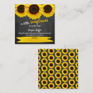 Carte de fermeture du Baby shower de tournesol