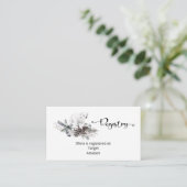 Carte de fermeture du registre des bébés d'hiver (Debout devant)