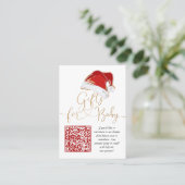 Carte de fermeture du registre pour bébés de Noël  (Debout devant)