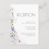 Carte de fermeture Dusty Blue Floral Details (Devant)