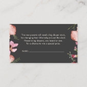 Carte de fermeture florale de pêche au charbon de  (Dos)