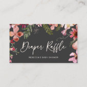 Carte de fermeture florale de pêche au charbon de  (Devant)