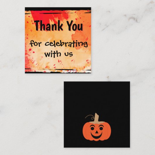 Carte de fermeture Merci (Devant / Derrière)