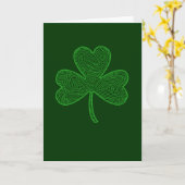 Carte de fermeture St. Patrick's Day (Fleur jaune)