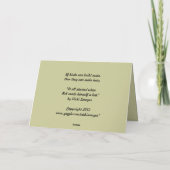 carte de fête (Dos)