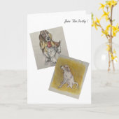 Carte de fête (Fleur jaune)