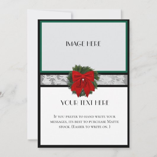 Carte de FÊTE 5x7 (Dos)