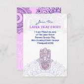 Carte de fête Aqua HEMSA pour Beth Option #3 (Devant / Derrière)