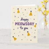 Carte de fête avec confettis (Fleur jaune)