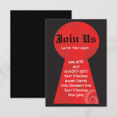 Carte de fête Bat mitzvah ALICE IN WONDERLAND (Devant / Derrière)