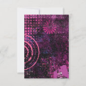 Carte de fête Bat mitzvah Mogen David Circular Sta (Dos)