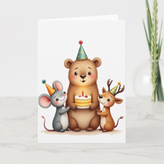 Carte de fête Charming Critters (Devant)