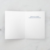 Carte de Fête Chrétienne Force à Chaque Pas Oiseau (Intérieur)