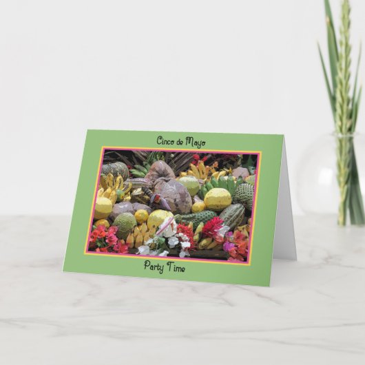 Carte de fête Cinco de Mayo Fruit frais (Devant)