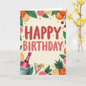Carte de Fête Citronnée (Fleur jaune)