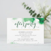 CARTE DE FÊTE cool intelligent couleur verte (Debout devant)